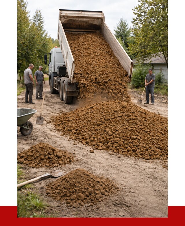 Купить суглинок с доставкой в Мегионе от 2606 р. за куб | ПРОНЕРУДМго