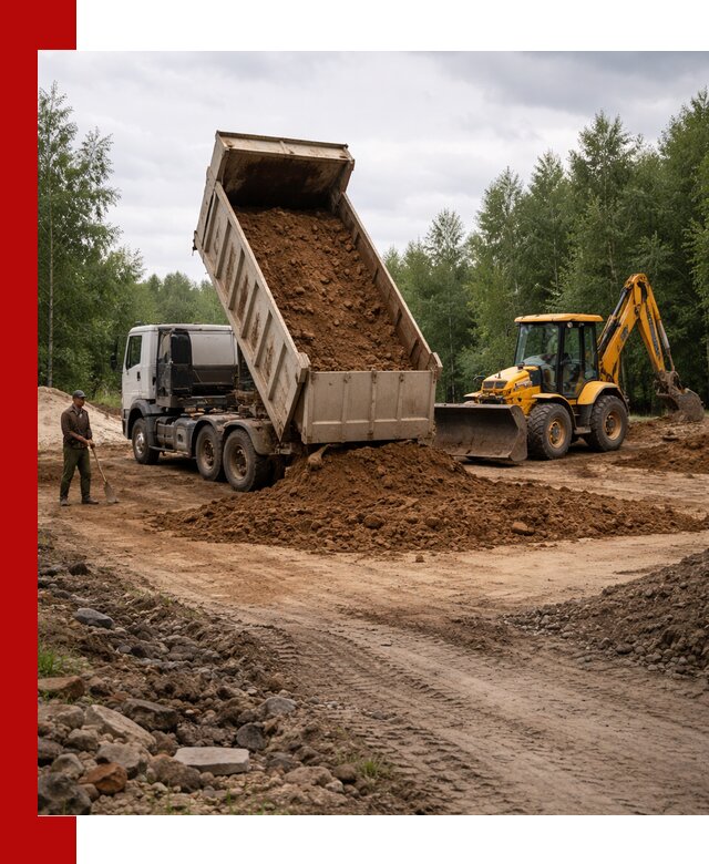 Доставка суглинка самосвалами в Мегионе подсыпка и планировка