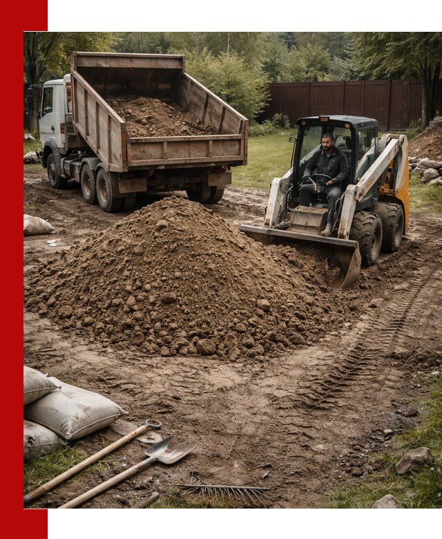 Суглинок для планировки участков в Мегионе с доставкой и выгрузкой