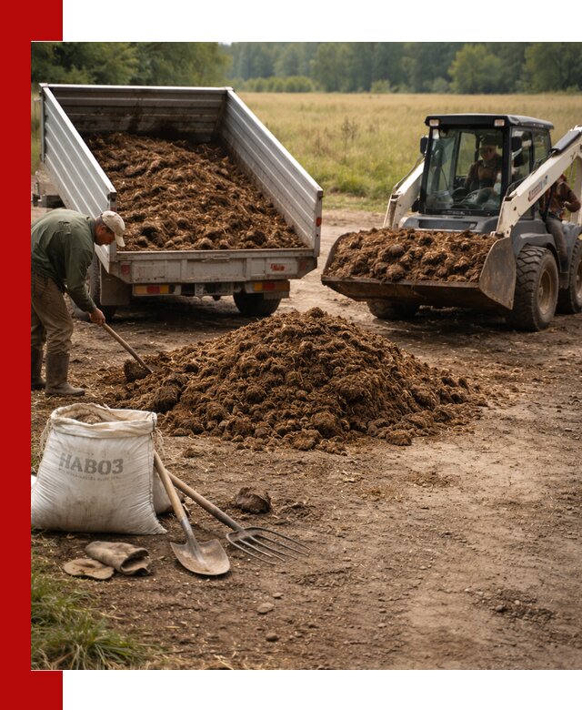 Доставка конского навоза в Мегионе с разгрузкой и доставкой на объект