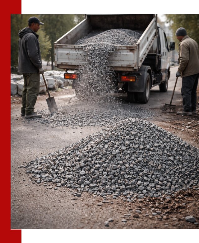 Гранитная крошка для посыпки дорог и тротуаров в Мегионе