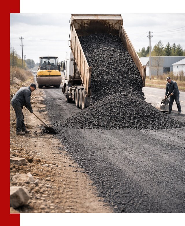 Асфальтовая крошка для дорог в Мегионе — поставка и доставка