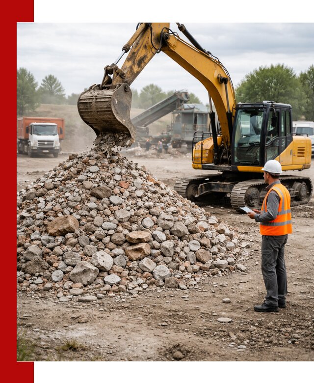 Доставка и вывоз строительного боя в Мегионе