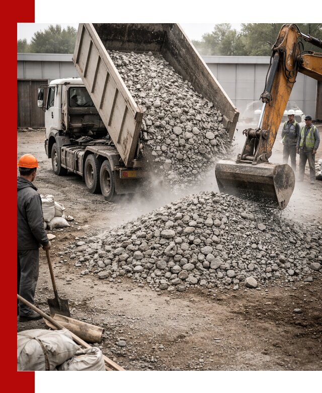 Доставка дробленого бетона в Мегионе оптом и в розницу