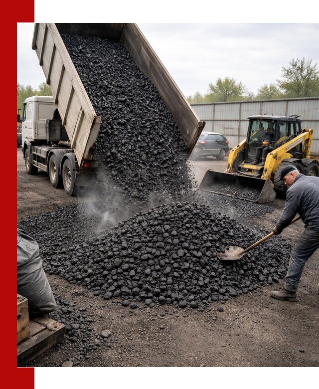 Доставка угля орех в Мегионе оптом и в розницу