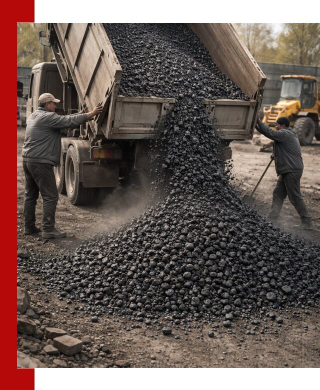 Доставка угля семечка самосвалами в Мегионе