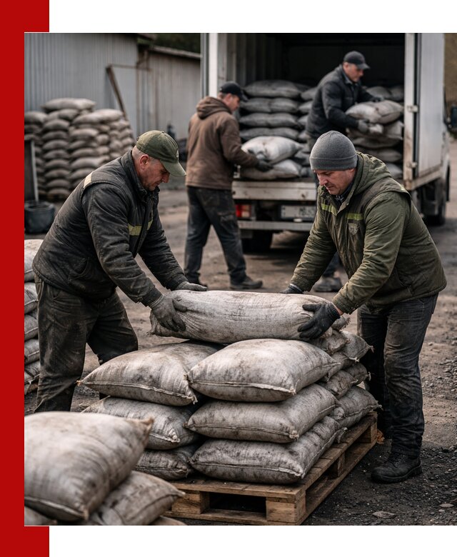 Доставка угля в мешках по выгодным ценам в Мегионе