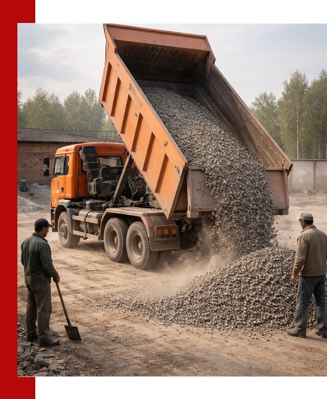 Доставка самосвалом 20 м3 в Мегионе быстро и надежно