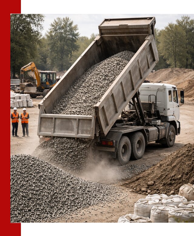 Аренда самосвала в Мегионе для доставки сыпучих и нерудных материалов