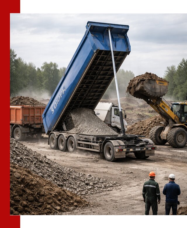 Аренда тонар 40 тонн в Мегионе с доставкой материалов