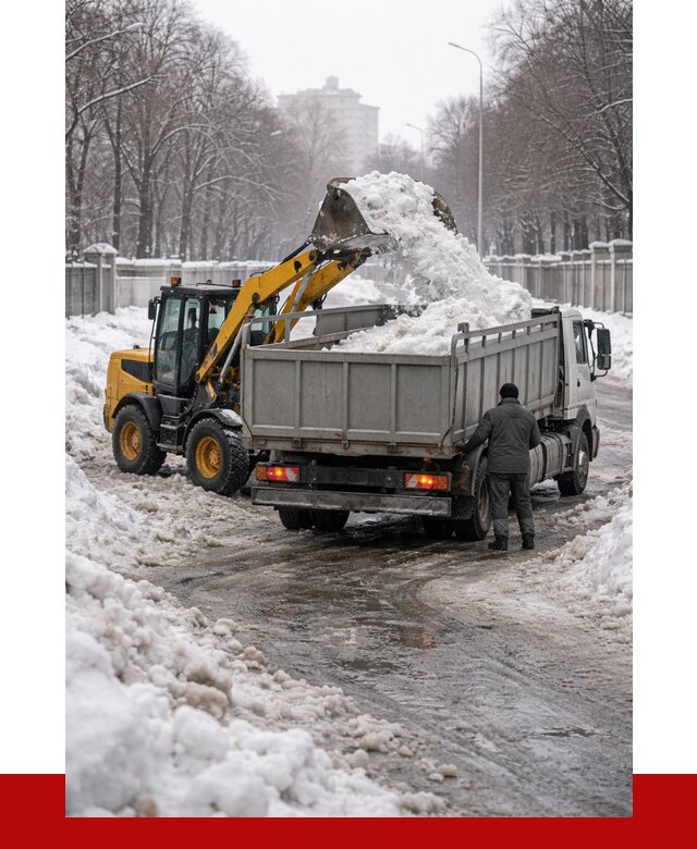 Вывоз снега с погрузкой в Мегионе от 3649 р. ПРОНЕРУДМго
