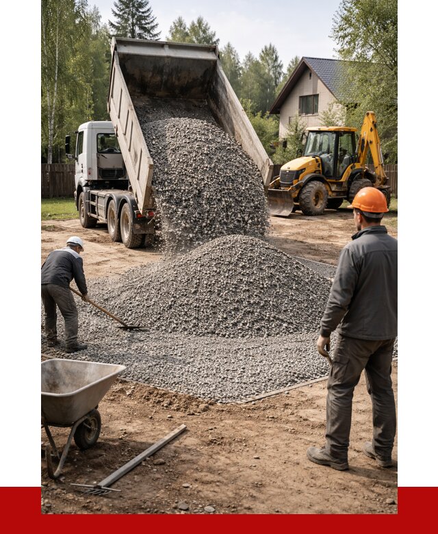 Отсыпка участка щебнем в Мегионе от 6776 р. ПРОНЕРУДМго